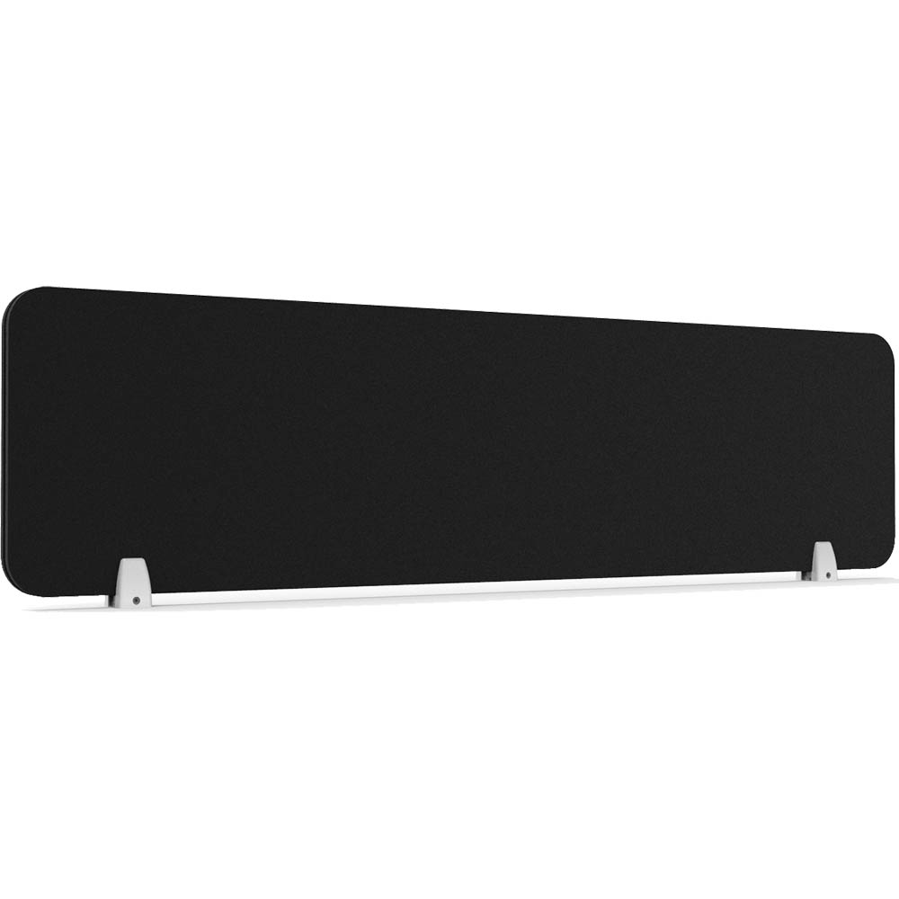 Image for RAPIDLINE ECO PANEL DESK MOUNTED SCREEN 1490 X 384MM BLACK from Australian Stationery Supplies