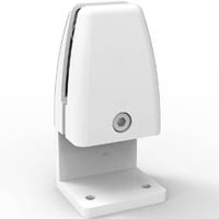 rapidline eco panel desk screen side mounted clamp white pack 2