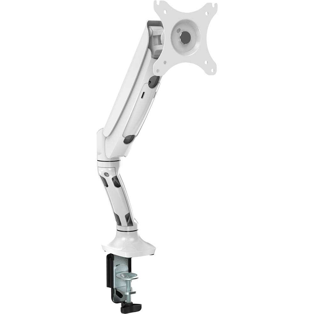 Image for RAPIDLINE EXECUTIVE GAS SPRING SINGLE MONITOR ARM WHITE from Memo Office and Art