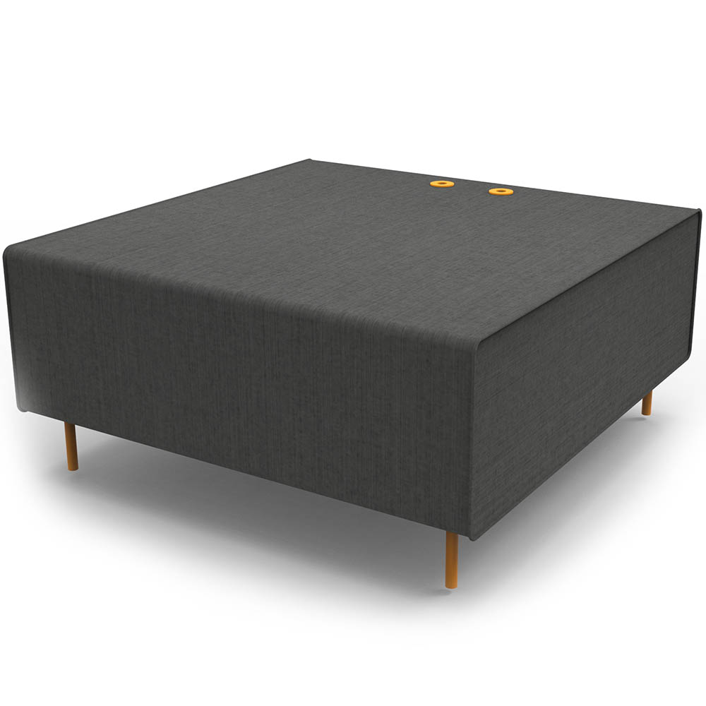 Image for RAPIDLINE FLEXI LOUNGE SINGLE SEAT MODULE 925 X 940 X 430MM CHARCOAL ASH from That Office Place PICTON