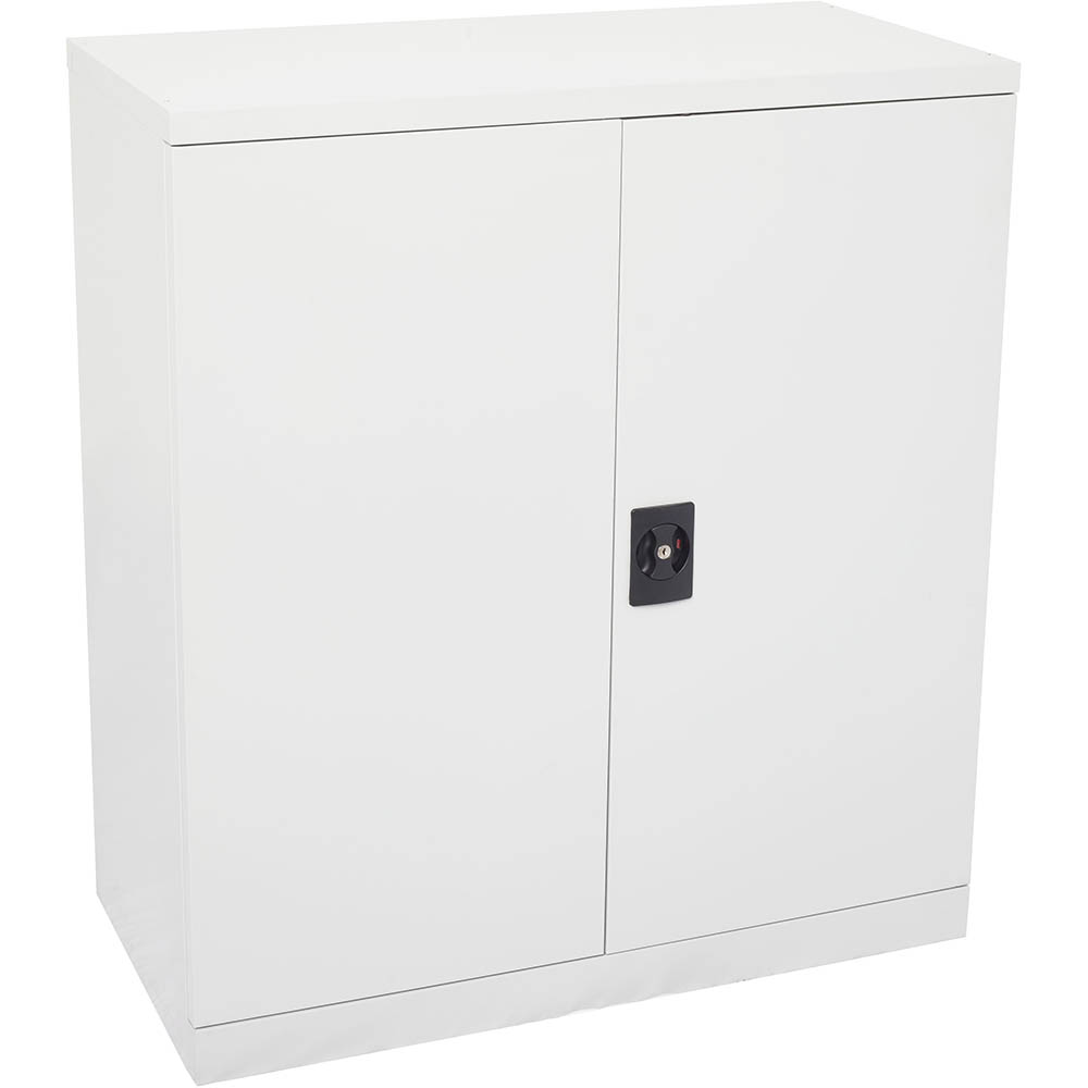 Image for RAPIDLINE GO SWING DOOR CUPBOARD 2 SHELVES 1015 X 910 X 450MM WHITE SATIN from Memo Office and Art