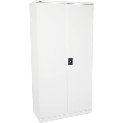 Image for RAPIDLINE GO SWING DOOR CUPBOARD 3 SHELVES 910 X 450 X 1830MM WHITE SATIN from Prime Office Supplies