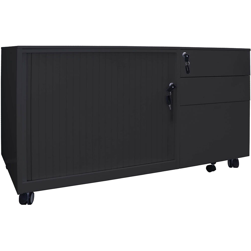 Image for RAPIDLINE TAMBOUR DOOR CADDY LEFT HAND BLACK from That Office Place PICTON