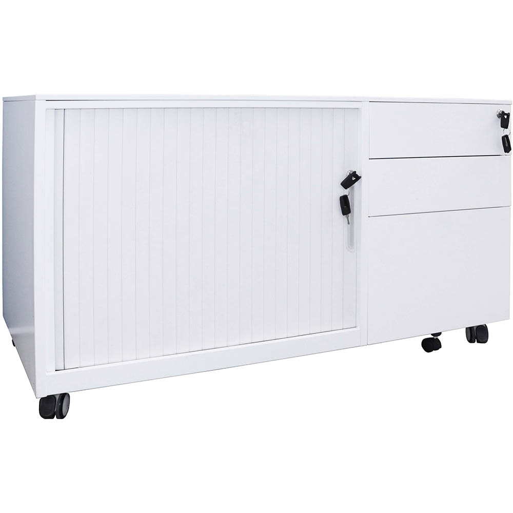 Image for RAPIDLINE TAMBOUR DOOR CADDY LEFT HAND WHITE from Australian Stationery Supplies
