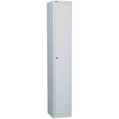 Image for GO STEEL LOCKER 1 DOOR 305 X 455 X 1830MM SILVER GREY from That Office Place PICTON