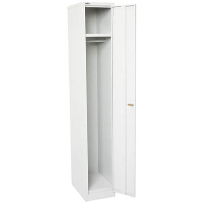 Image for GO STEEL LOCKER 1 DOOR 380 X 455 X 1830MM SILVER GREY from BusinessWorld Computer & Stationery Warehouse