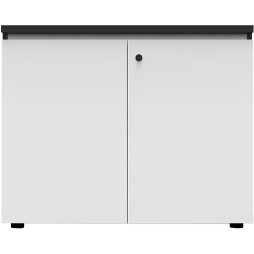 Image for RAPID INFINITY DELUXE 2 SWING DOOR CUPBOARD 900 X 600 X 730MM NATURAL WHITE BLACK RIGID EDGING from That Office Place PICTON