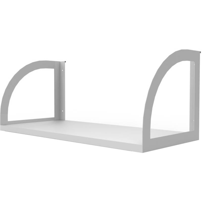 Image for RAPID INFINITY DELUXE SCREEN HUNG SHELF 600 X 270 X 250MM NATURAL WHITE/WHITE from York Stationers