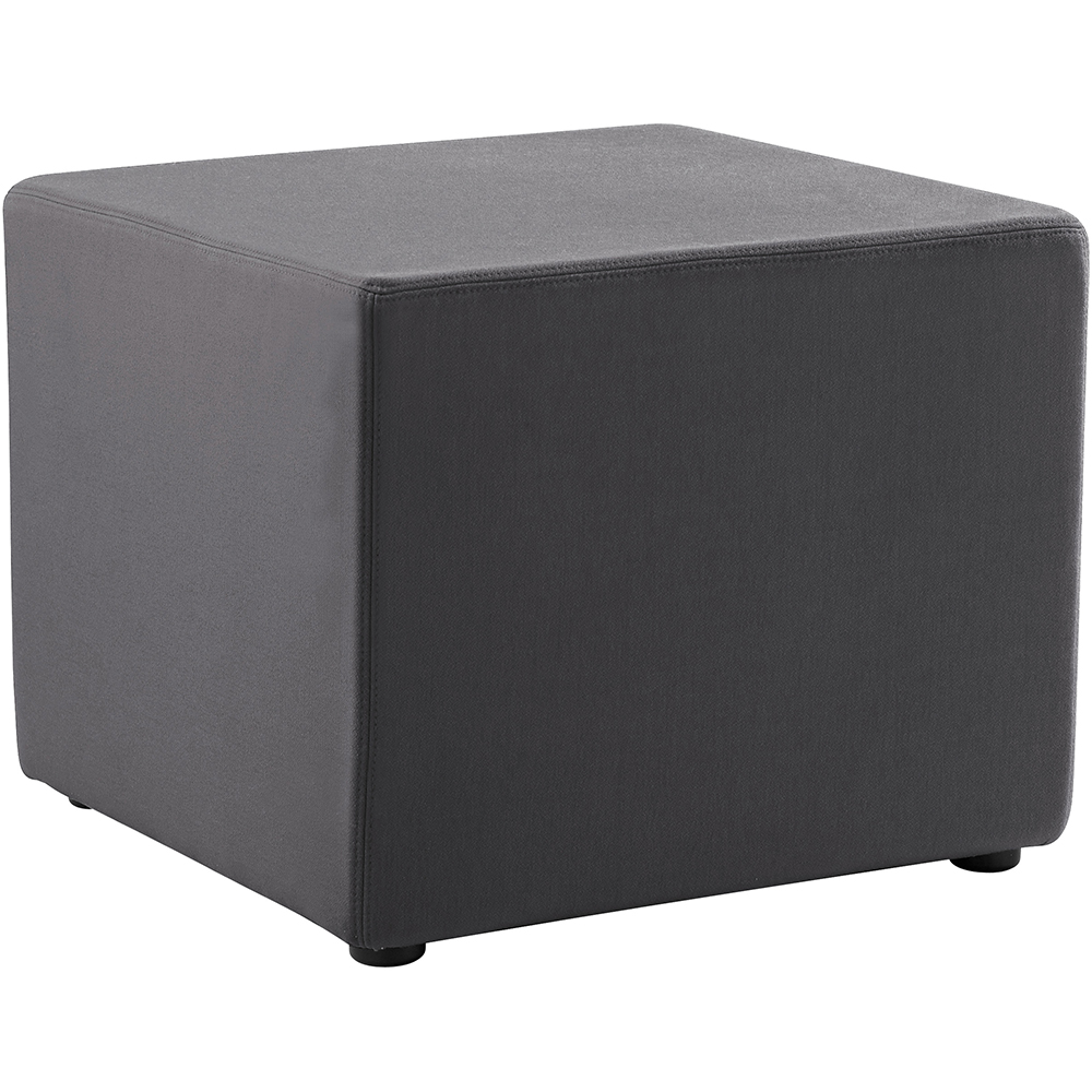 Image for RAPIDLINE MARS SQUARE OTTOMAN CHARCOAL from Positive Stationery