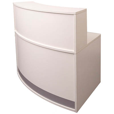 Image for RAPIDLINE MODULAR RECEPTION COUNTER 1339 X 872 X 1160MM WHITE from Challenge Office Supplies