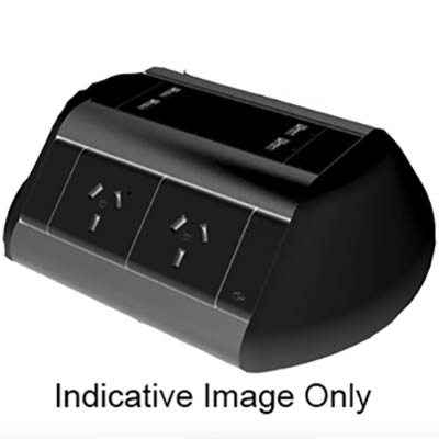 Image for RAPIDLINE ODYSSEY 4-GPO 2-USB 3-PIN LEAD BLACK from That Office Place PICTON