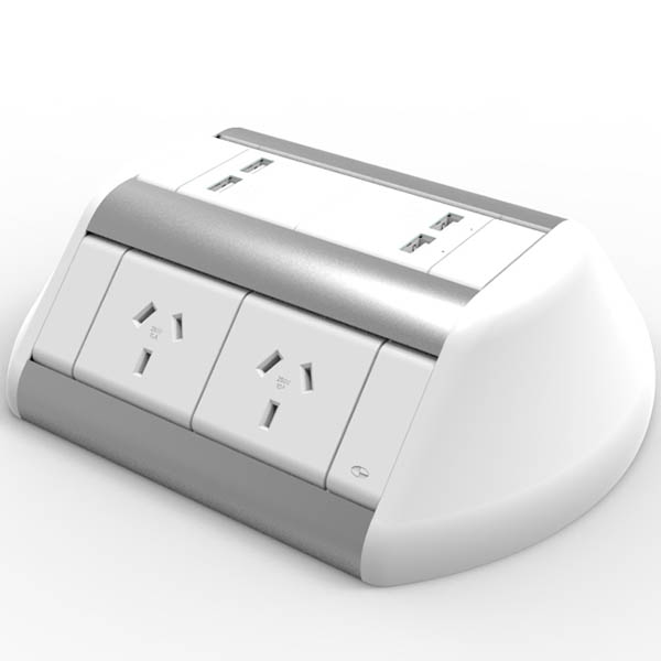Image for RAPIDLINE ODYSSEY 4-GPO 2-USB 3-PIN LEAD WHITE from That Office Place PICTON