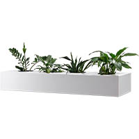 rapidline go planter box for perforated cupboard 1530mm white china