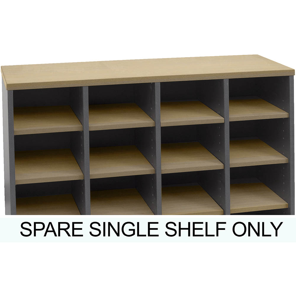 Image for RAPID WORKER PIGEON HOLE UNIT ADDITIONAL SHELF 236 X 356MM NATURAL OAK from Office Heaven