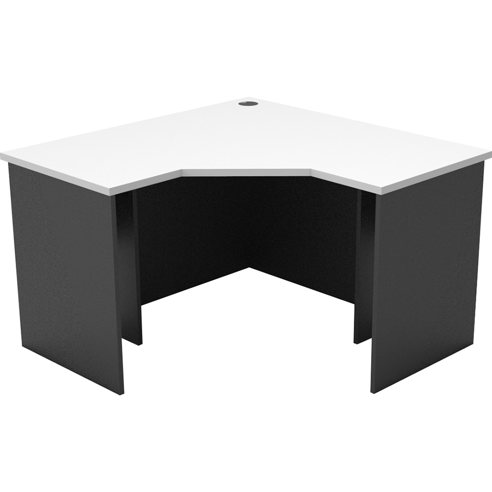 Image for RAPID WORKER CORNER WORKSTATION COMPLETE 1200 X 1200 X 600MM WHITE/IRONSTONE from That Office Place PICTON