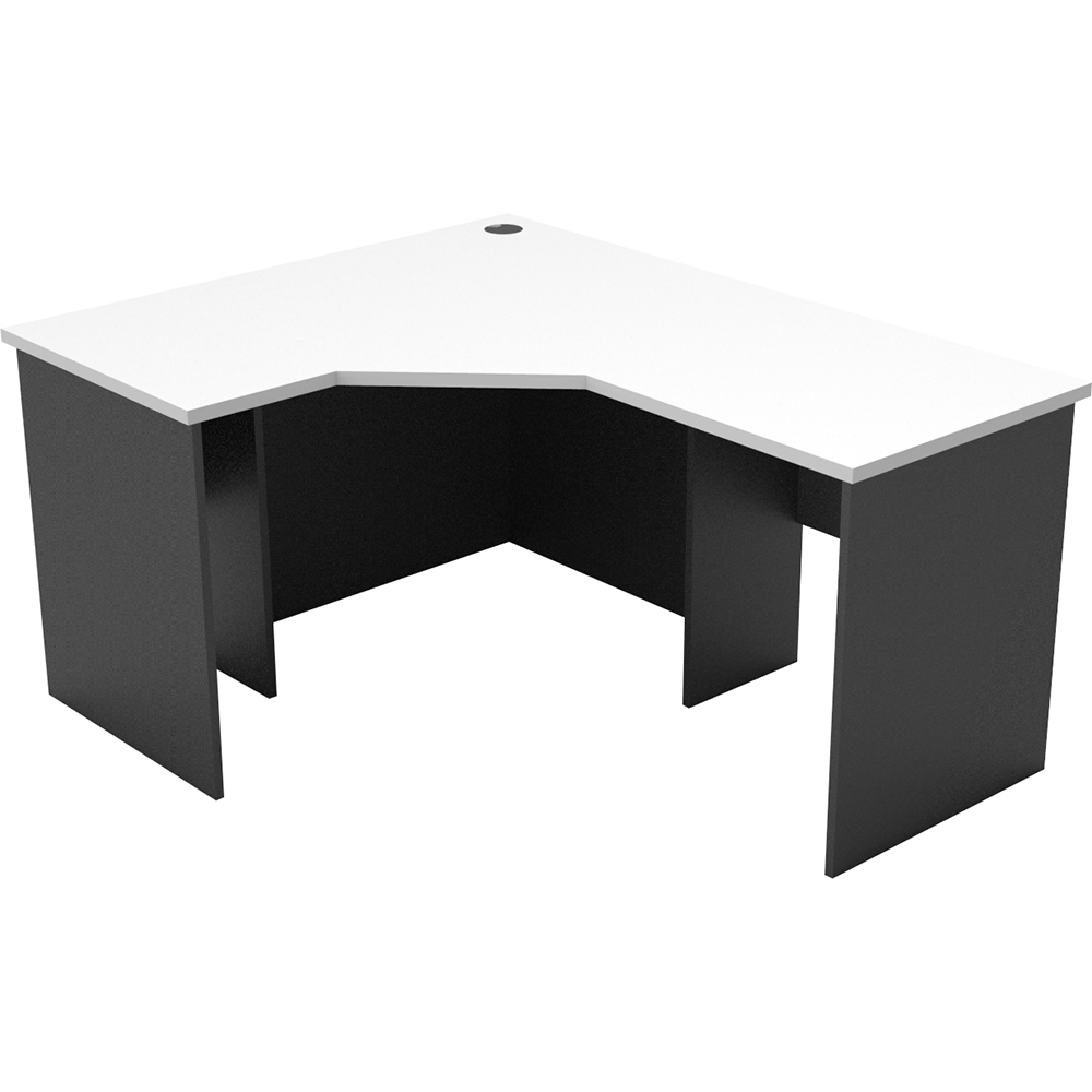 Image for RAPID WORKER CORNER WORKSTATION COMPLETE 1200 X 1500 X 600MM WHITE/IRONSTONE from Mitronics Corporation