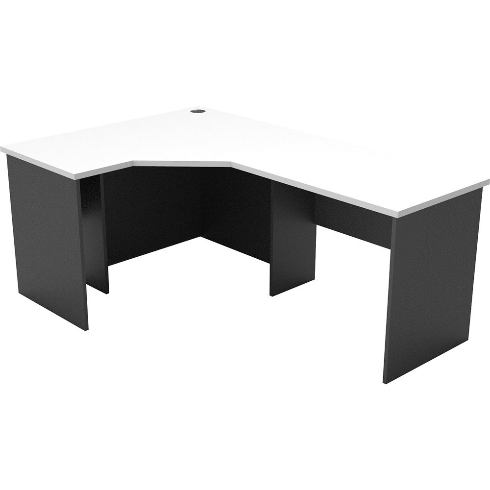 Image for RAPID WORKER CORNER WORKSTATION COMPLETE 1200 X 1800 X 600MM WHITE/IRONSTONE from Mitronics Corporation