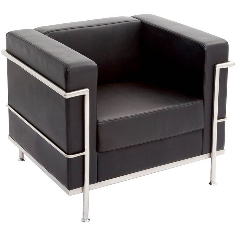 Image for RAPIDLINE SPACE LOUNGE 1 SEAT PU BLACK from Challenge Office Supplies