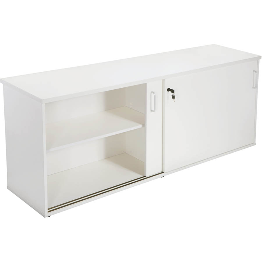Image for RAPID VIBE CREDENZA SLIDING DOOR LOCKABLE 1200 X 450 X 730MM WHITE from ONET B2C Store