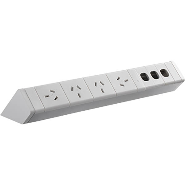 Image for RAPIDLINE SWPR4G3D POWER RAIL KIT WHITE from That Office Place PICTON