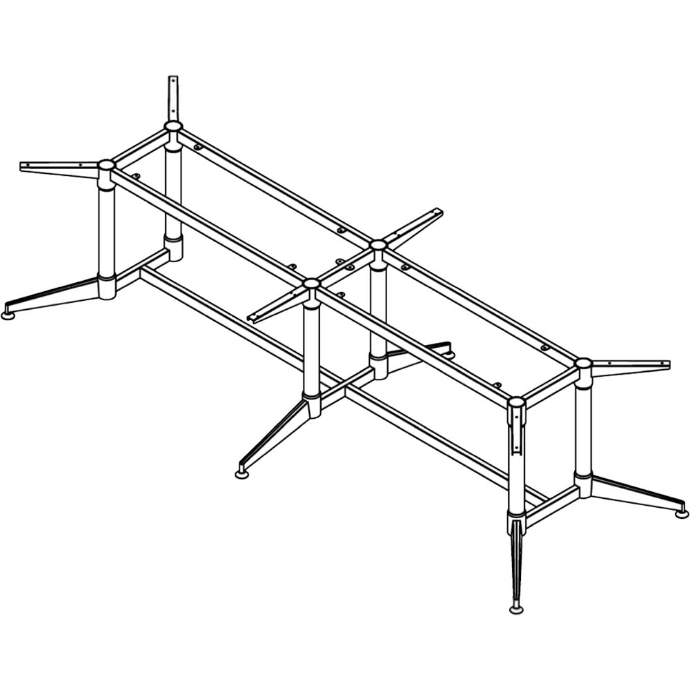 Image for RAPIDLINE TYPHOON MEETING TABLE FRAME 2742 X 1112MM BLACK from BusinessWorld Computer & Stationery Warehouse