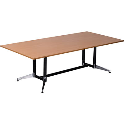 Image for RAPIDLINE TYPHOON BOARDROOM TABLE 2400 X 1200 X 750MM BEECH from Office Heaven