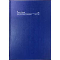 collins kingsgrove fy341.p59 financial year diary week to view a4 blue