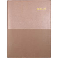 collins vanessa fy385.v49 financial year diary week to view a5 rose gold