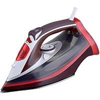 maxim deluxe steam iron 2200w red