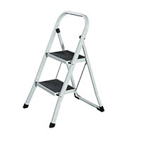 gaf 2 step ladder foldable grey