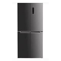 heller french door refrigerator stainless steel 473 litre black
