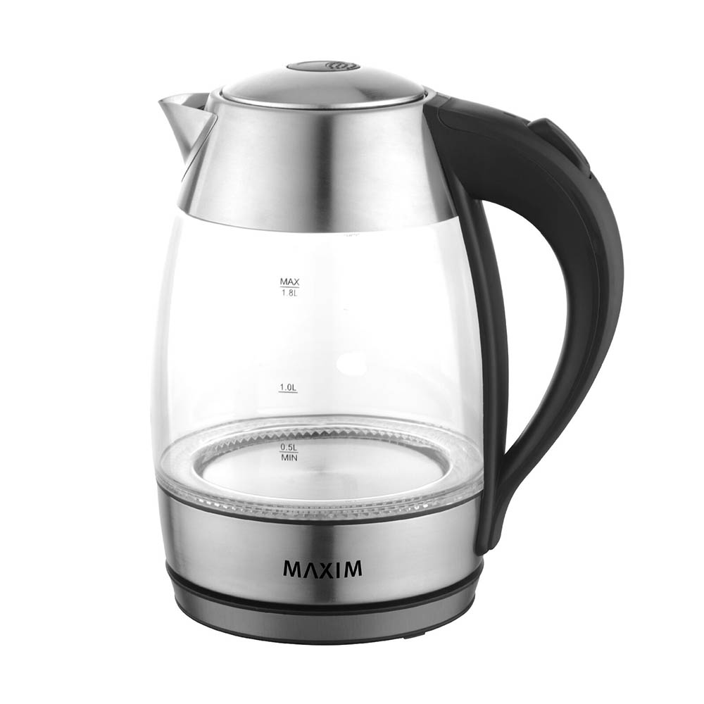 Image for MAXIM CORDLESS GLASS KETTLE 1.7 LITRE from Office Heaven