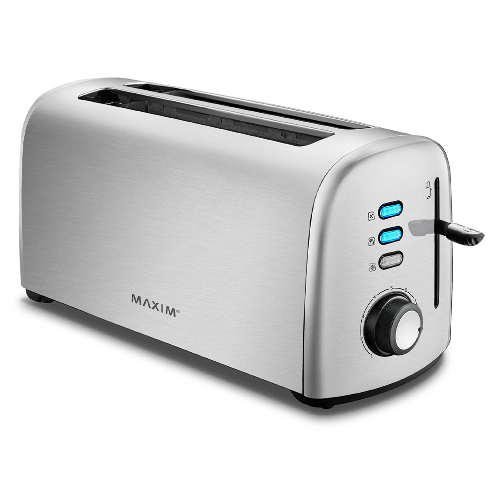 Image for MAXIM AUTOMATIC TOASTER STAINLESS STEEL 4 SLICE SILVER from Office Heaven