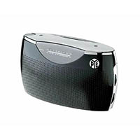 pye portable ac dc radio black