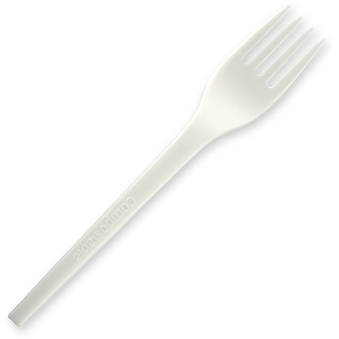 Image for BIOPAK PLA FORK 165MM WHITE PACK 50 from That Office Place PICTON