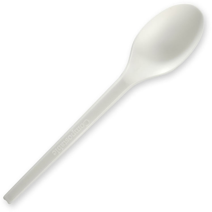 Image for BIOPAK PLA SPOON 165MM WHITE PACK 50 from Mitronics Corporation