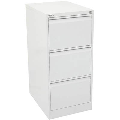 Image for GO STEEL FILING CABINET 3 DRAWERS 460 X 620 X 1016MM WHITE CHINA from Australian Stationery Supplies