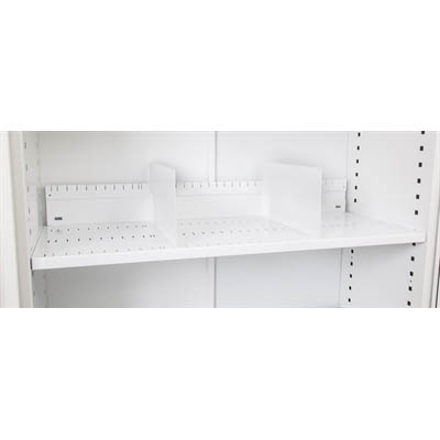Image for GO STEEL TAMBOUR DOOR CUPBOARD ADDITIONAL SLOTTED SHELF 1200MM WHITE CHINA from Clipboard Stationers & Art Supplies