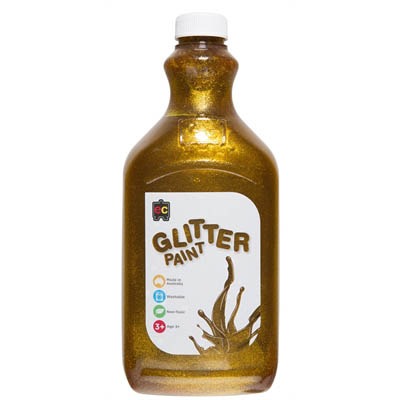 Image for EDUCATIONAL COLOURS GLITTER PAINT 2 LITRE GOLD from Mercury Business Supplies