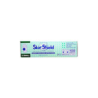skin shield biodegradable latex examination gloves powder free extra small cream box 100