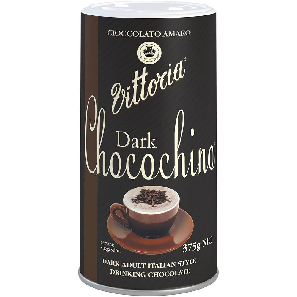 Image for VITTORIA CHOCOCHINO DARK DRINKING CHOCOLATE 375G from Challenge Office Supplies