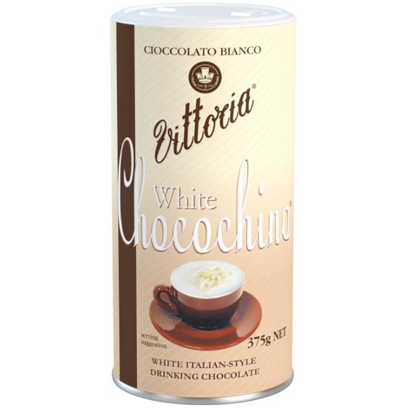 Image for VITTORIA CHOCOCHINO WHITE DRINKING CHOCOLATE 375G from Prime Office Supplies