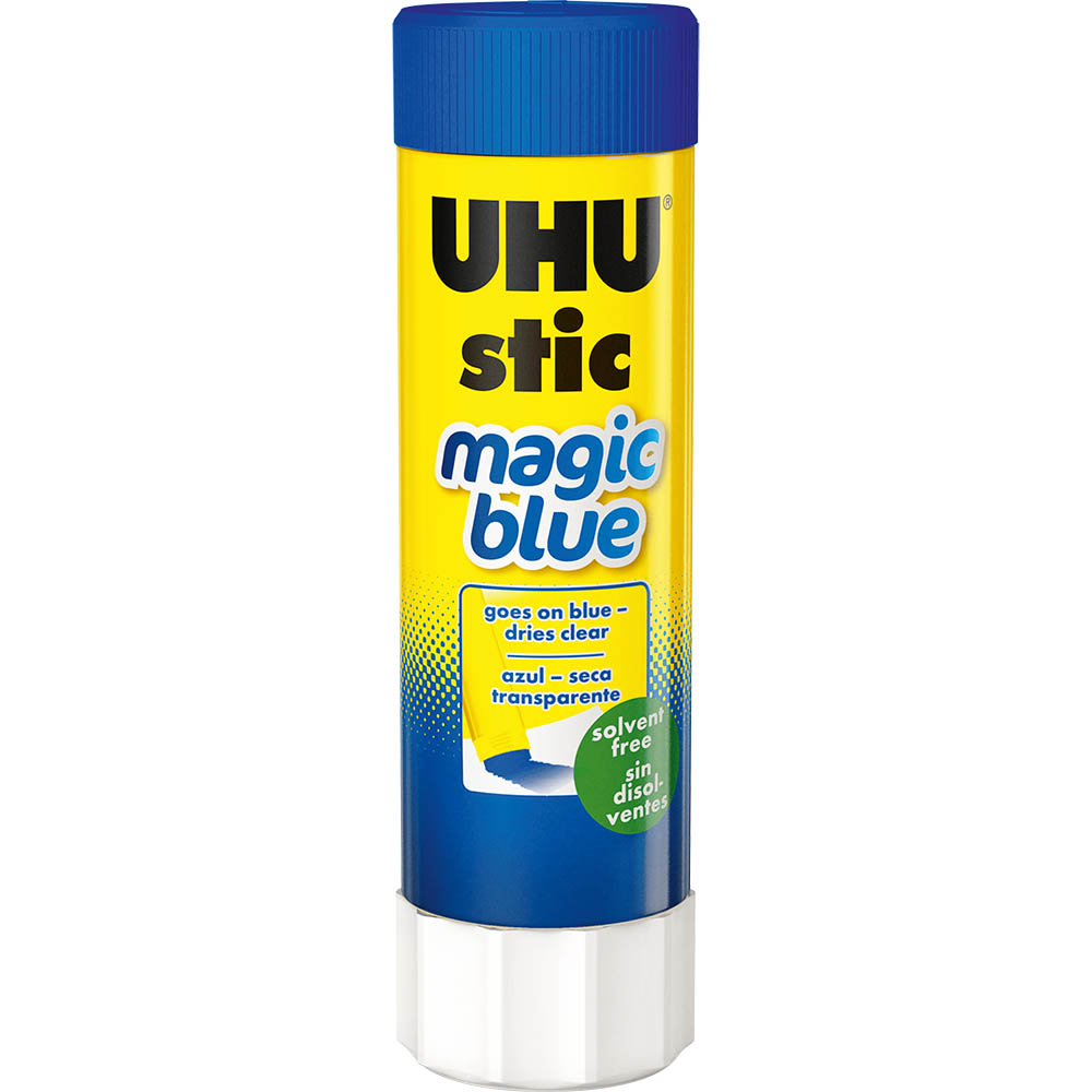 Image for UHU GLUE STICK MAGIC BLUE 40G from Clipboard Stationers & Art Supplies