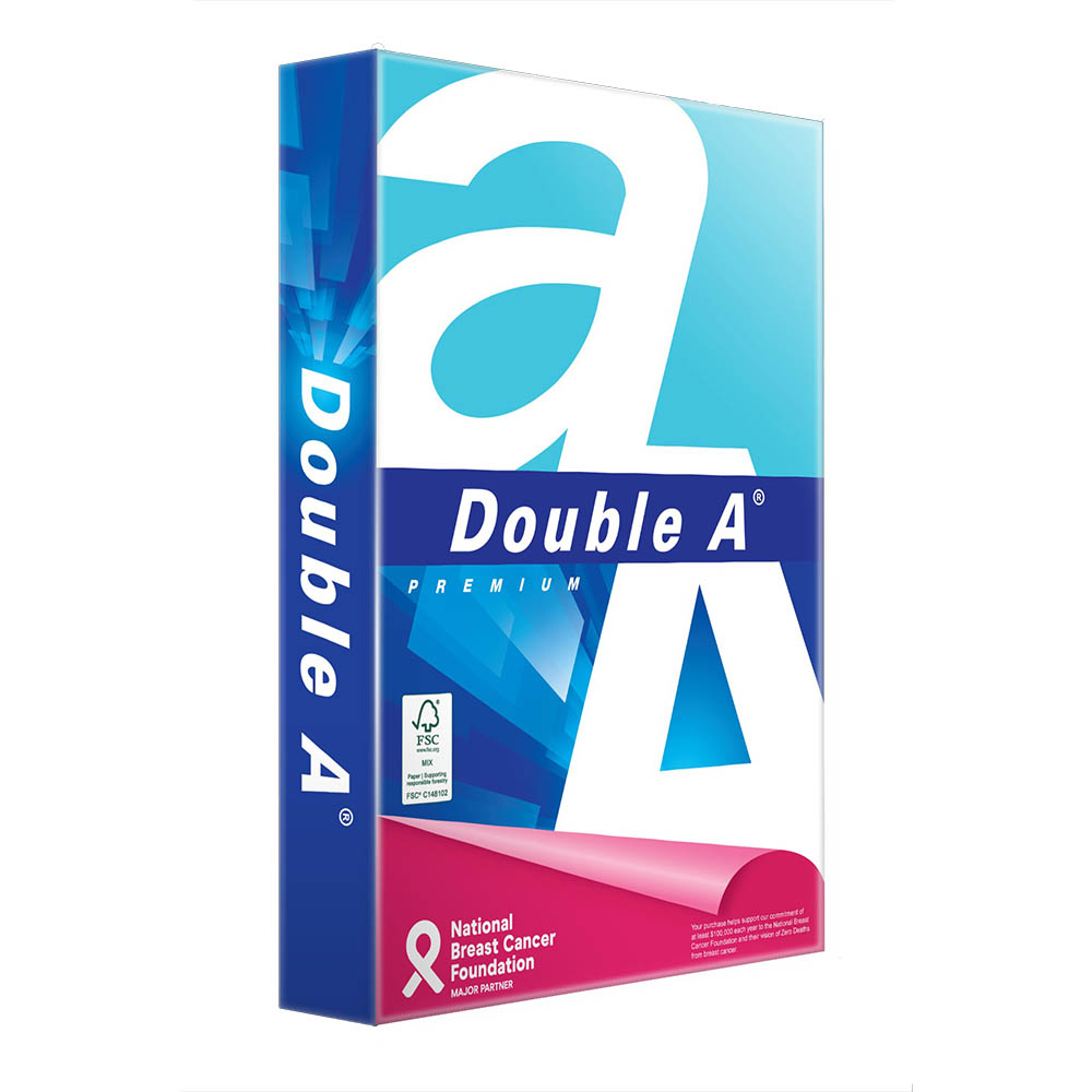 DOUBLE A SMOOTHER A4 CARBON NEUTRAL COPY PAPER 80GSM WHITE PACK 500 SHEETS |  | 7000264