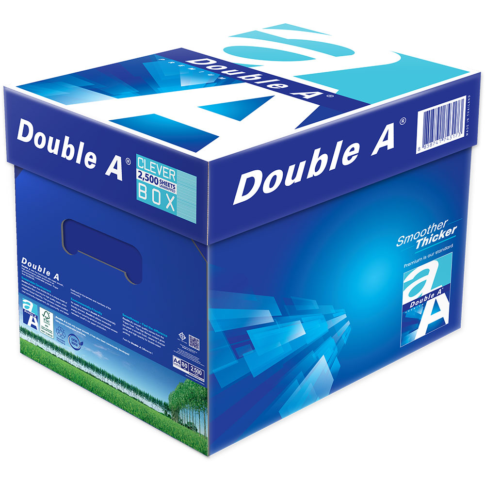 DOUBLE A UNWRAPPED CARBON NEUTRAL COPY PAPER A4 80GSM WHITE CARTON OF 2500 SHEETS |  | 7000282i