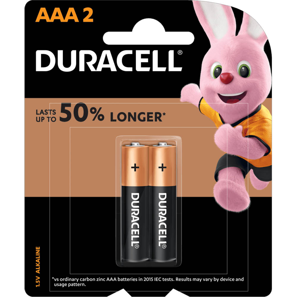 Image for DURACELL COPPERTOP ALKALINE AAA BATTERY PACK 2 from York Stationers