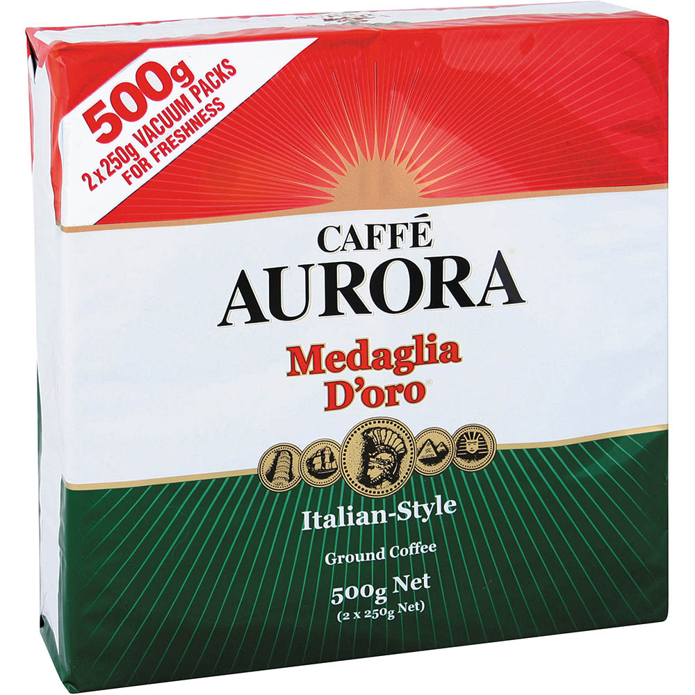 Image for VITTORIA AURORA ITALIAN STYLE GROUND COFFEE 500G from BusinessWorld Computer & Stationery Warehouse