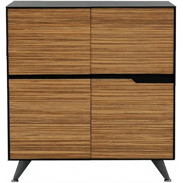 Image for NOVARA CREDENZA 4 DOOR 1224 X 425 X 1250MM ZEBRANO TIMBER VENEER from Pinnacle Office Supplies