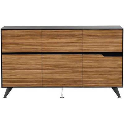 NOVARA CREDENZA 6 DOOR 1825 X 425 X 1250MM ZEBRANO TIMBER VENEER |  | 7041849
