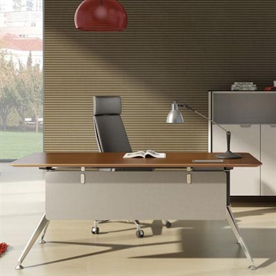 Image for POTENZA OFFICE DESK 1800 X 800 X 750MM VIRGINIA WALNUT MELAMINE from Challenge Office Supplies